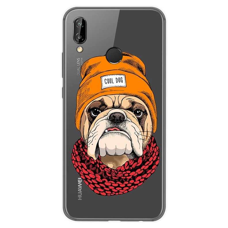 Силиконовый чехол для Huawei P20 lite 5 8 дюйма с принтом милого кота чехлы P 20 P20lite Nova 3e