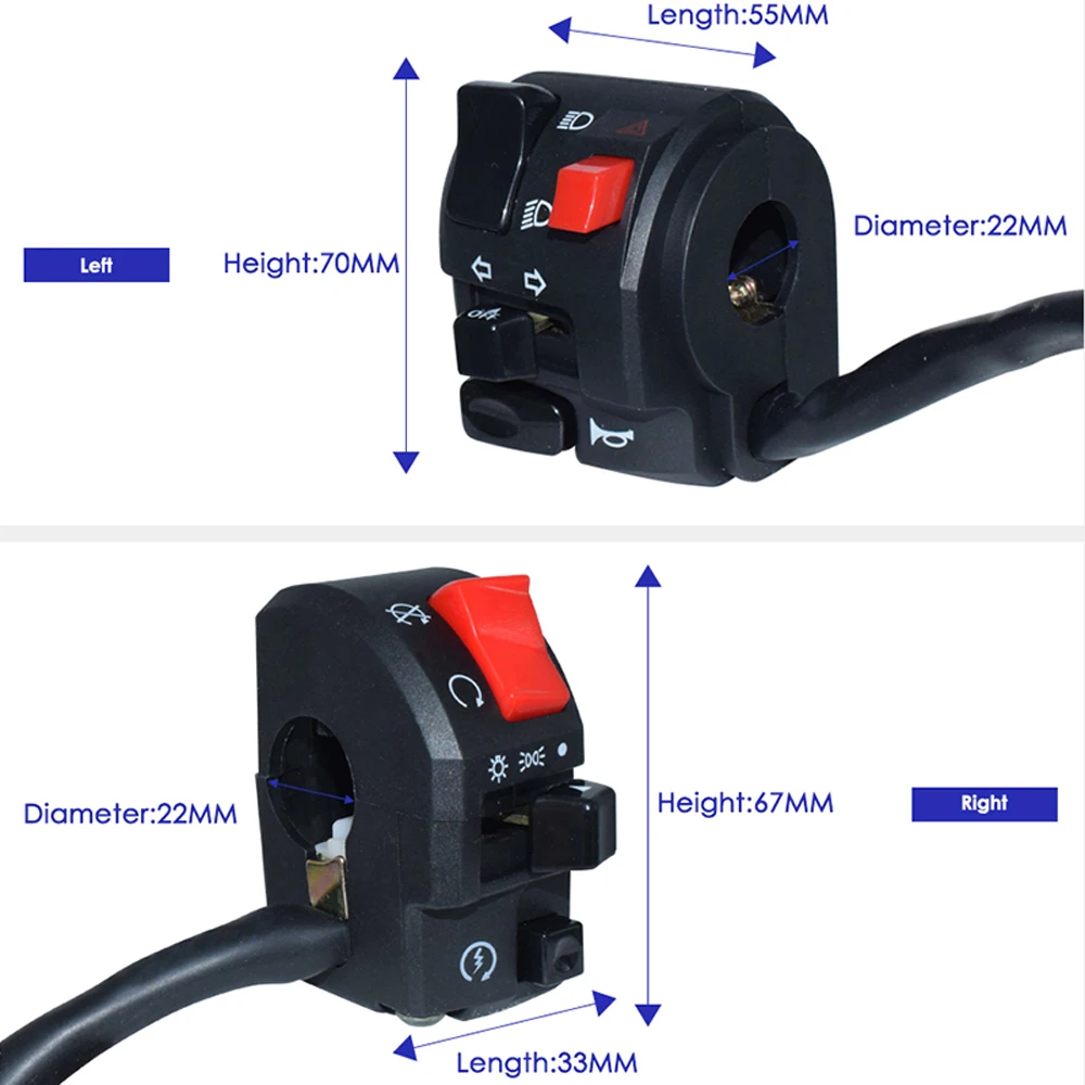 Аксессуары переключатели двигателя набор запасных частей левый правый