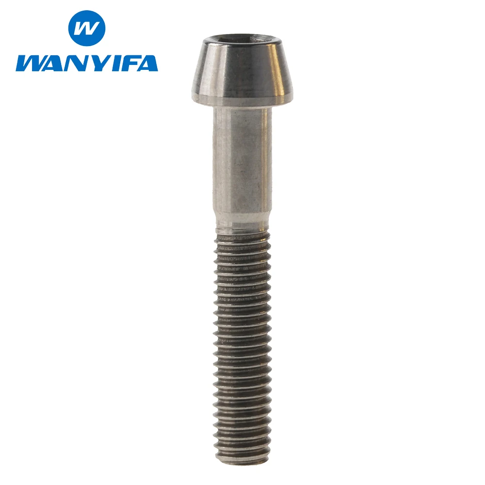Титановые болты винты с конической головкой коническая головка M6x40 45 50 55 60 65 мм