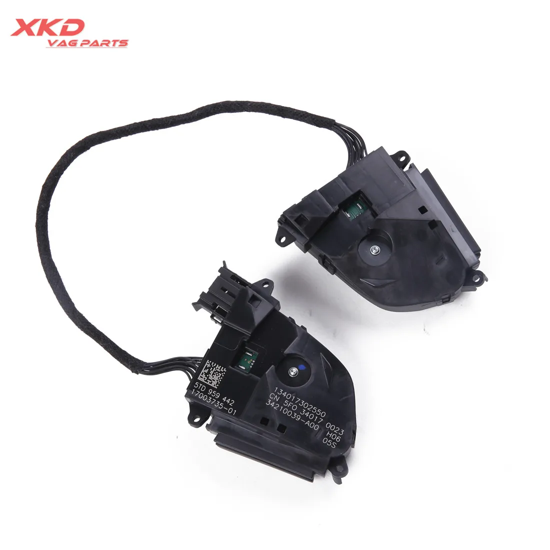 Black Chrome Steering Wheel Multi-function Button Cruise control For V-W Tiguan 17-19 5NA959442 5NA 959 442 | Автомобили и
