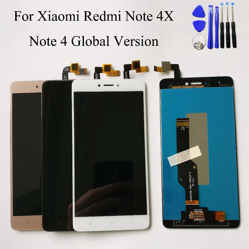 ЖК дисплей + сенсорный экран с цифровым преобразователем для Xiaomi redmi note 4X 4