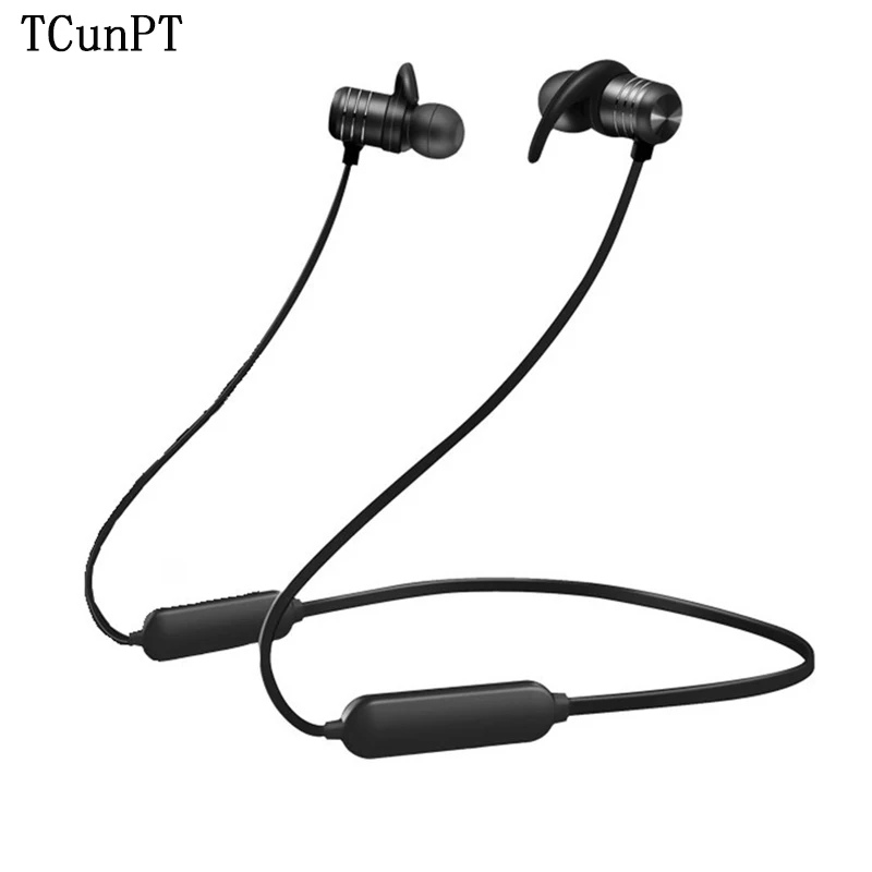 TCunPT портативные Bluetooth наушники Спортивные Беспроводные стерео Магнитная