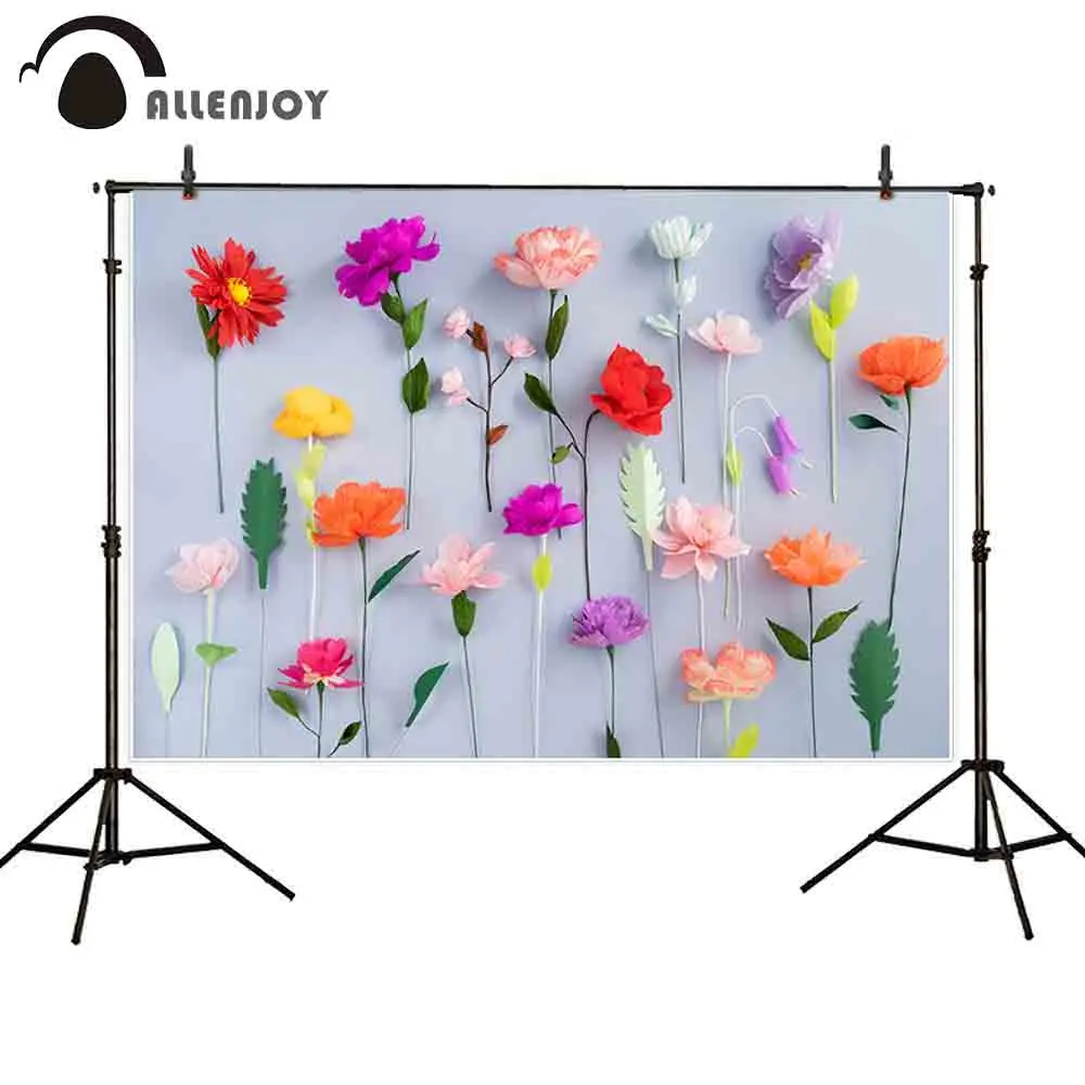 Allenjoy photography backdrops Flower colorful Romantic Valentine's Day photocall background for photo studio decoration | Электроника