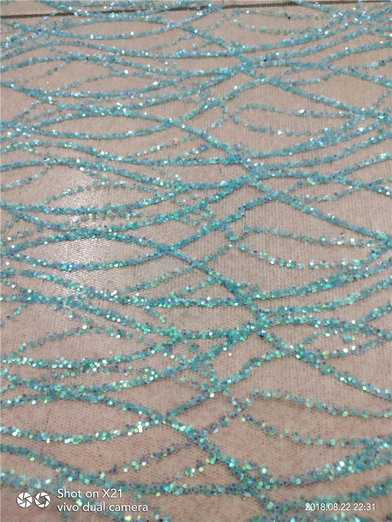 Тюлевое кружево с приклеенными блестками модная блестящая кружевная ткань в