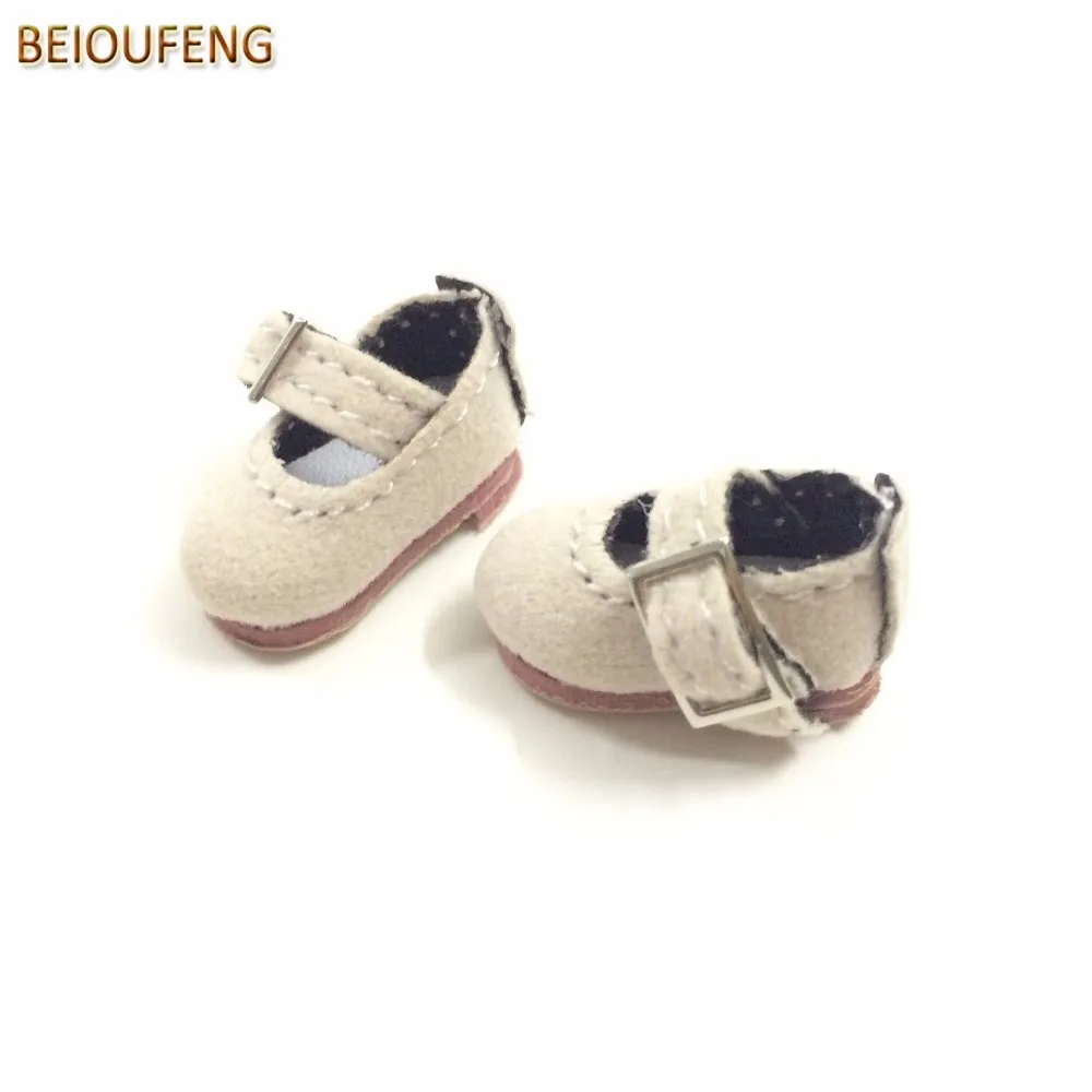 BEIOUFENG 1/8 BJD обувь для куклы Blythe игрушки, мини-игрушки сапоги для куклы Lati Pukifee, BJD обувь для кукол 2 пара/лот