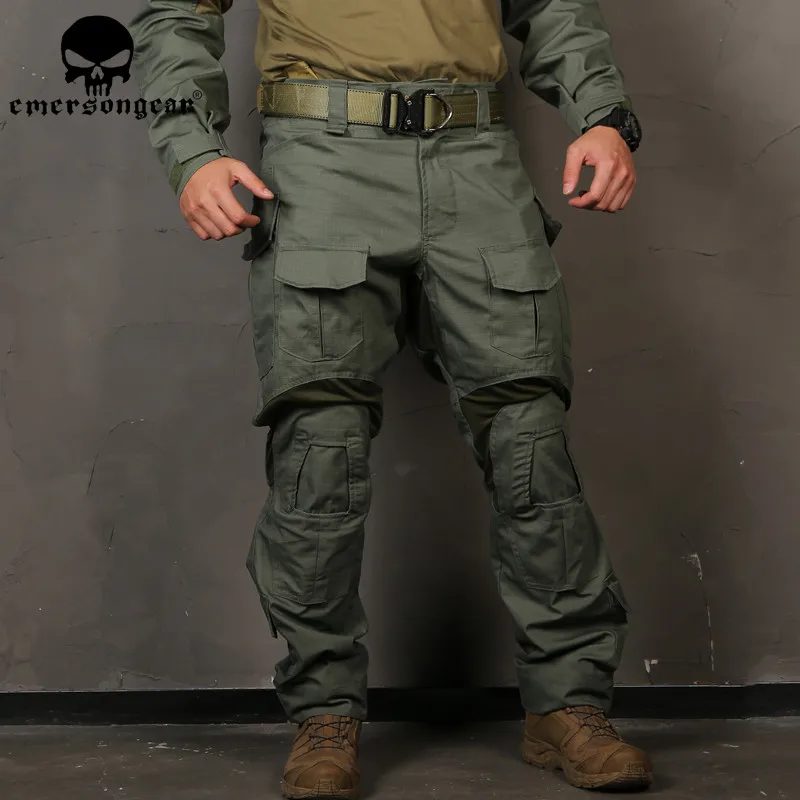 Мужские камуфляжные охотничьи штаны Emersongear G3 тактические брюки Multicam Airsoft Combat