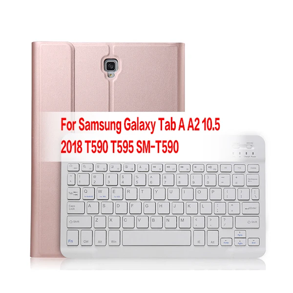 TABAT590 DYBTEN MGJ Съемный кожаный чехол с клавиатурой Bluetooth для samsung Galaxy Tab A2 10,5 T590 T595 SM-T590 - Цвет: TABAT590 DYBTEN MGJ