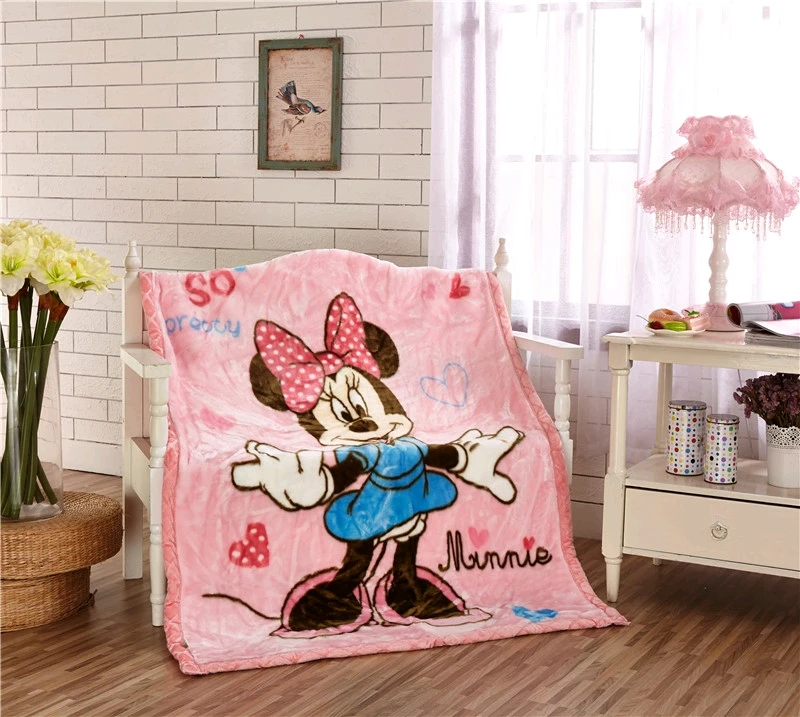 Disney Микки Маус и Минни Маус Рашель толстые бросить Двуслойное одеяло в коробке для маленьких детей подарок