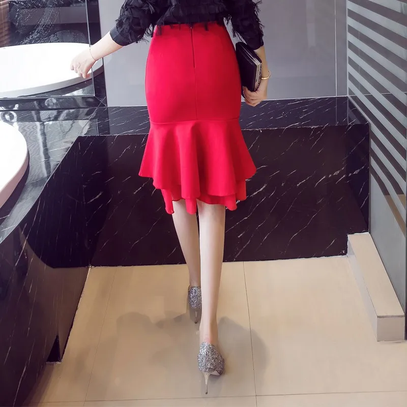Женская юбка карандаш с завышенной талией в обтяжку|red pencil skirt|fashion skirtpencil skirt |