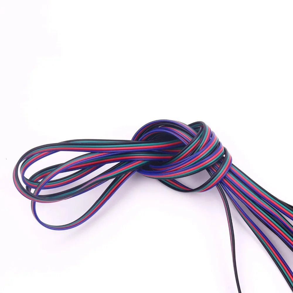 4 контакта канала 10 м 50 20 100 RGB разъем для светодиодной ленты 5050/3528 светильник
