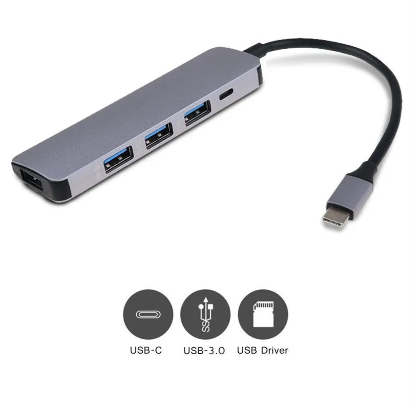 Высокоскоростной USB 3 1 Тип C штекер на 4 порта 0 втулки адаптер Коннектор порт