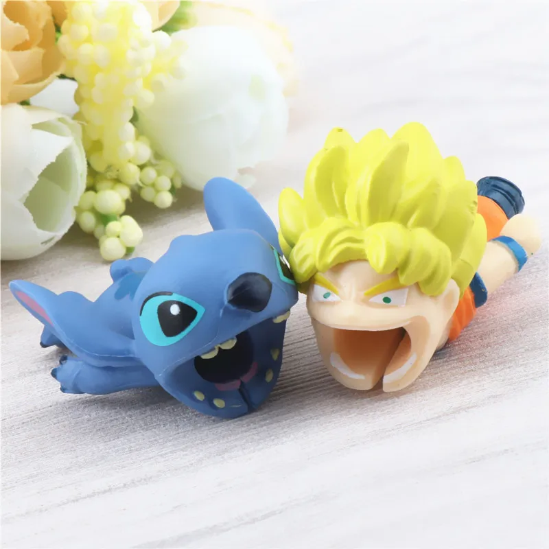 Милый Стич мультфильм Dragon Ball защита для кабеля &quotукусный&quot кабель передачи