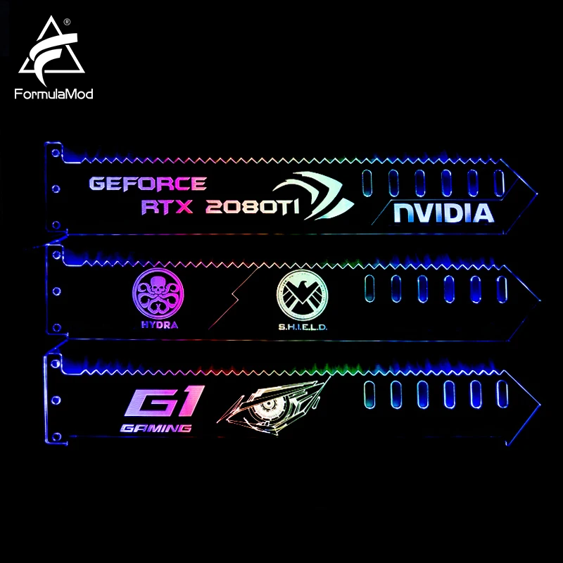 FormulaMod Fm-QJD RGB блок GPU акриловые кронштейны декоративные пластины держатель 5 v 3 Pin