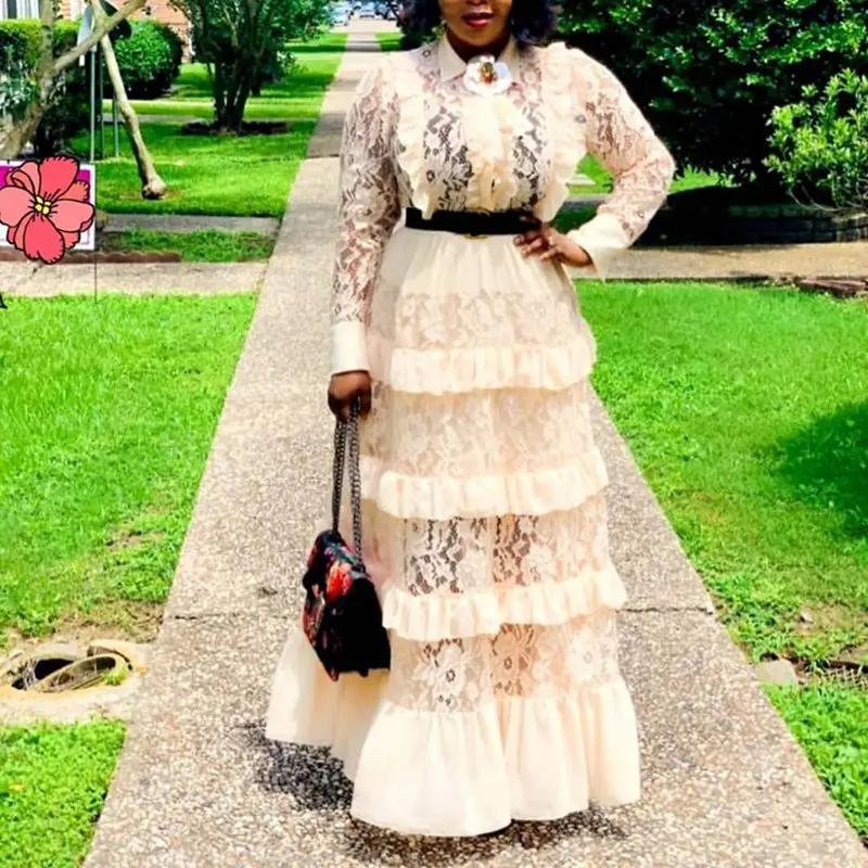 Летние сексуальные белые элегантные африканские милые женские длинные платья