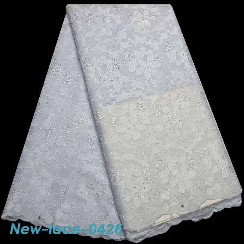 Последние нигерийский кружевной Африканский швейцарское хлопчатобумажное