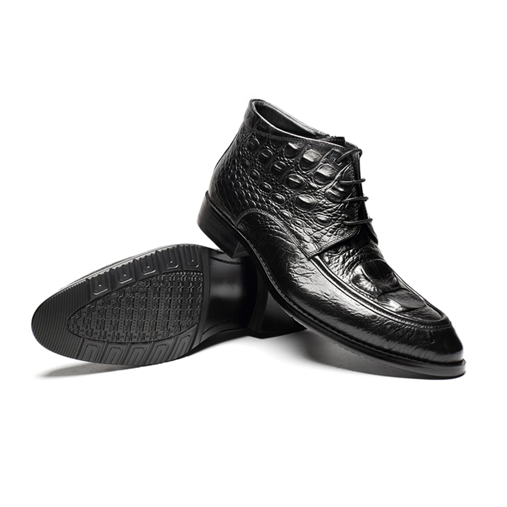 2019 новые мужские ботильоны высокого качества из натуральной коровьей кожи