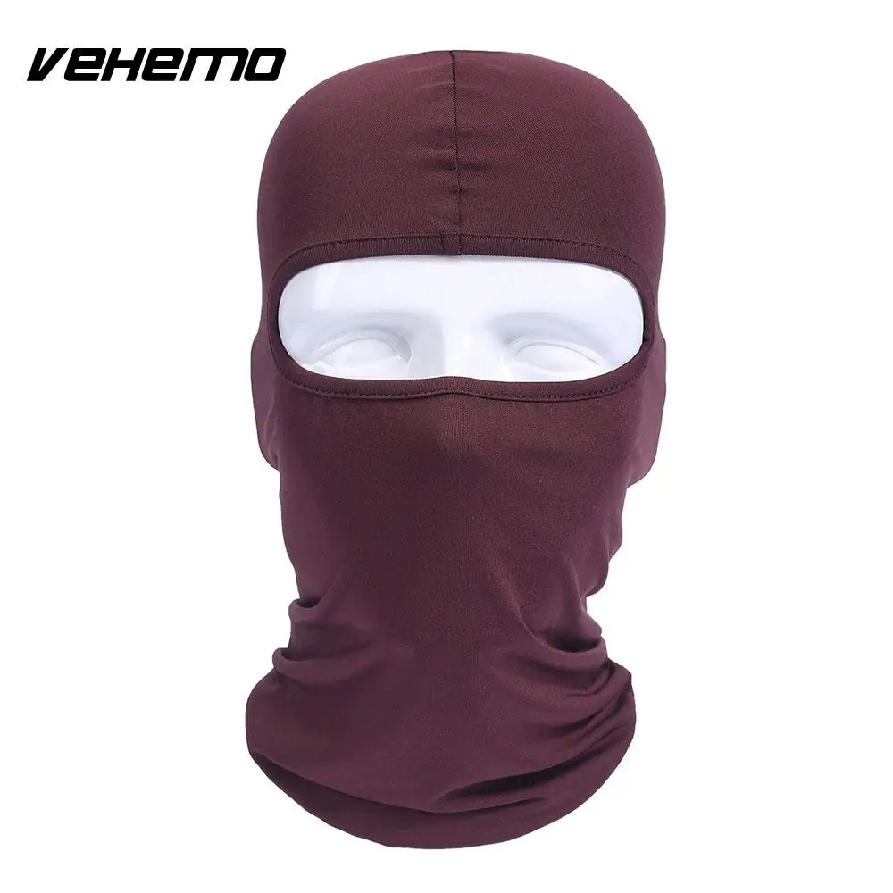 Vehemo аксессуары для улицы полная мотоциклетная маска для защиты лица шапки унисекс 14 цветов Практичная Балаклава лайкра защита удобный - Цвет: brown