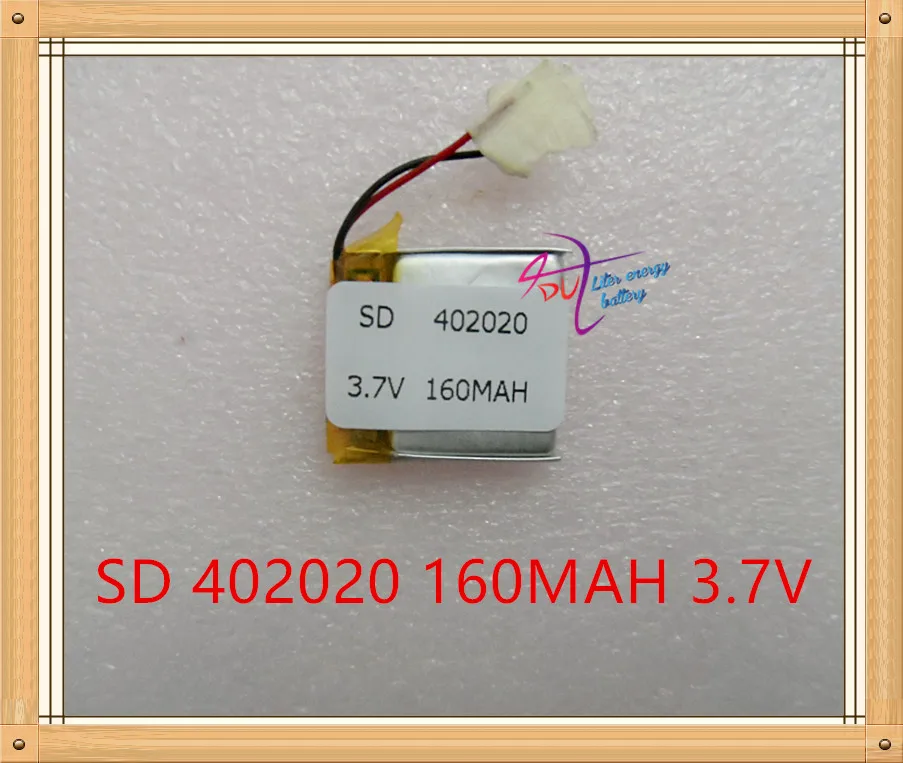 Литровая энергетическая батарея 3 7 в полимерная литиевая 402020 MP3 160 мАч маленький