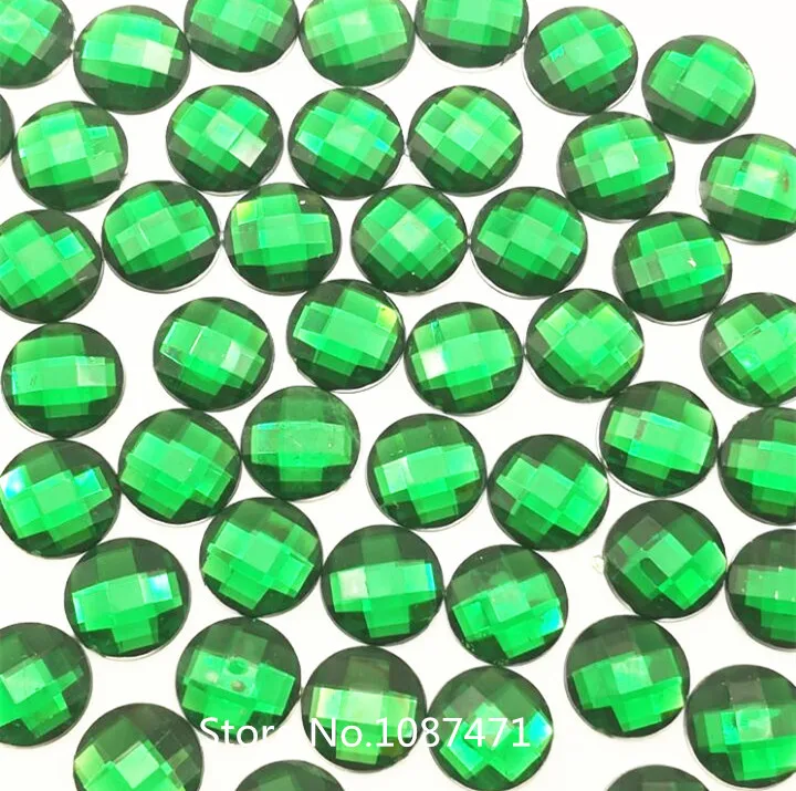 100 шт. разноцветные 18 мм большие прозрачные стразы с плоской задней поверхностью