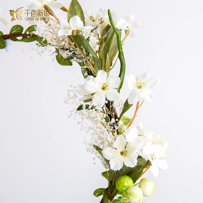 Gorgeous leaf wreath headband floral hairband women cute jewelry hair ornaments bridal crown wedding accessories gifts jingru | Украшения и