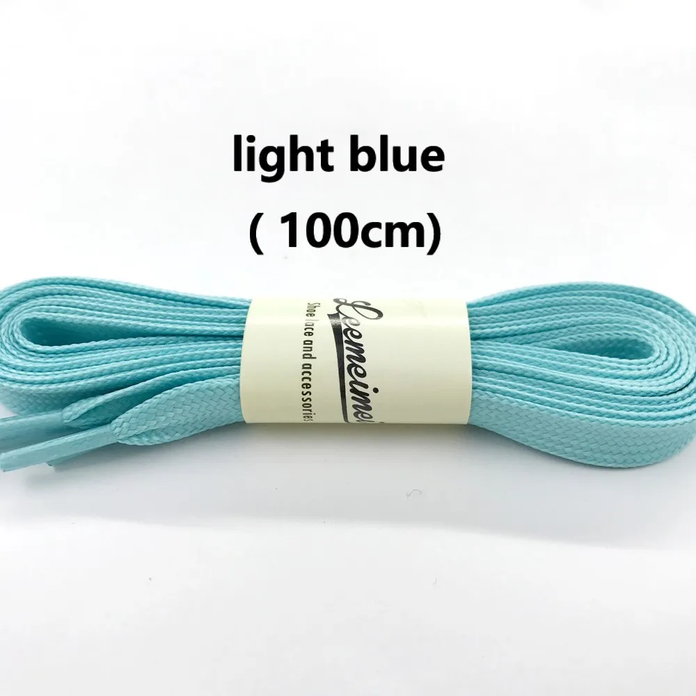 light blue 100cm 1 пара 80-100 см Спортивные Светящиеся шнурки светится в темноте Цвет флуоресцентные шнурки спортивная обувь кружева Светоотражающие Шнурки - Цвет: light blue 100cm