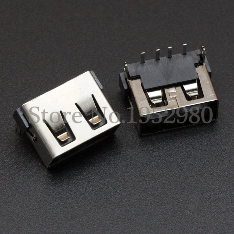 Новинка 10 шт. USB 2 0 разъем гнездо DIP Back фута мм высокий 4 Pin низкая цена |