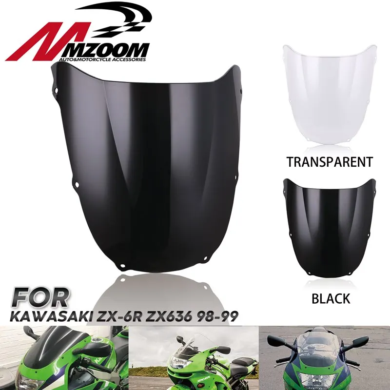 ABS пластик лобовое стекло Мотоцикл Ветер Дефлектор спойлер ветровое для Kawasaki NINJA