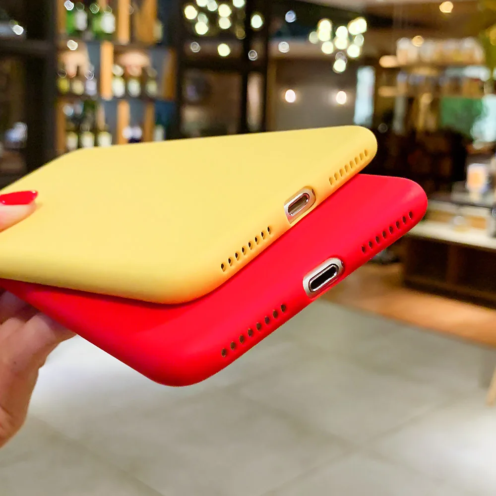 BROEYOUE чехол для iPhone 7 Plus силиконовый ТПУ Xr 6 6S SE 5S матовый роскошный карамельный