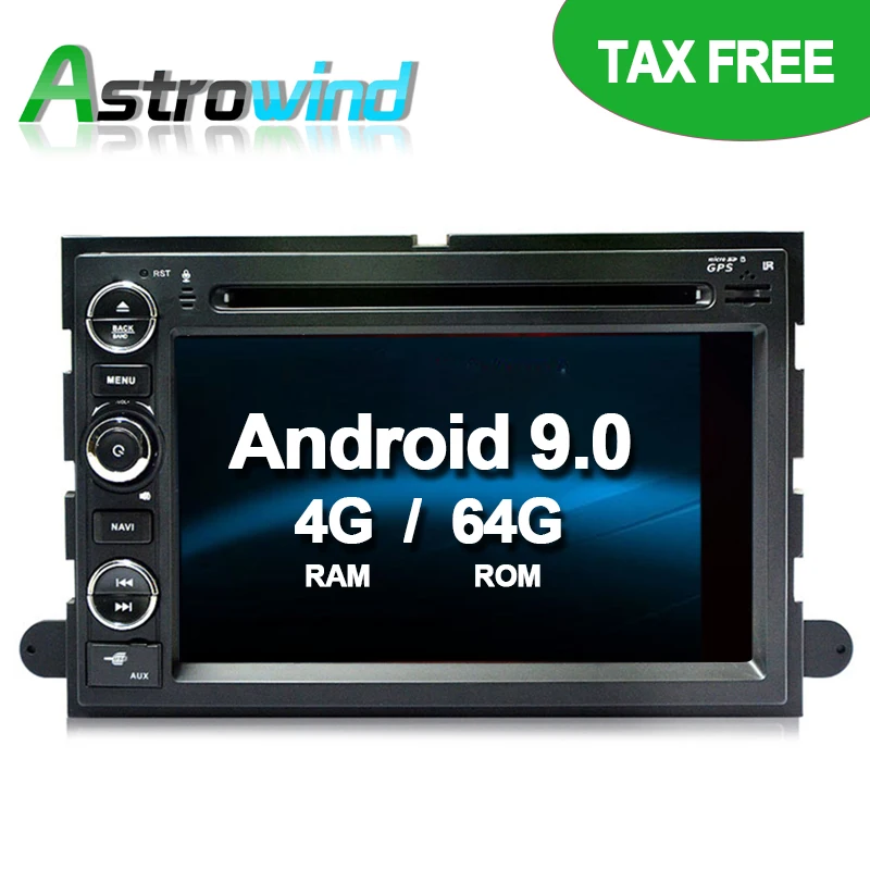 Автомагнитола для Ford Explorer Fusion F150 F500 F450 Mustang Edge 64 Гб ПЗУ Android 9 0 GPS