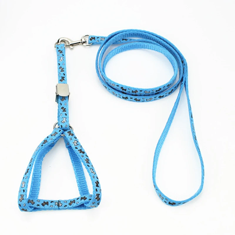 Нейлоновый Поводок для собак поводок ошейник маленьких и больших 4 цвета размер XS