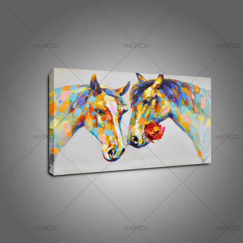 Ручная роспись 100% картина маслом дикая природа животные искусство фотография