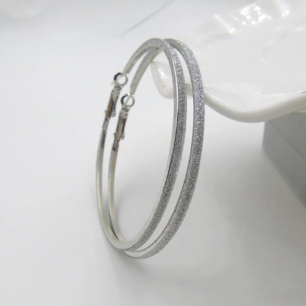 Большие круглые серьги для женщин преувеличенная петля круглое кольцо большой