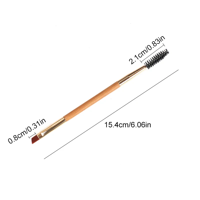Профессиональная кисть для бровей с двойной головкой 1 шт. искусственная шерсть