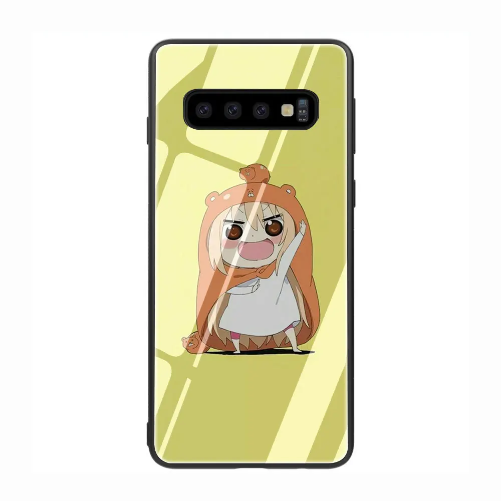 Cute Umaru chan Tempered Glass Phone Cover Case For Galaxy S7 edge S8 9 10 Plus Note 8 9 10 A10 20 30 40 50 60 70