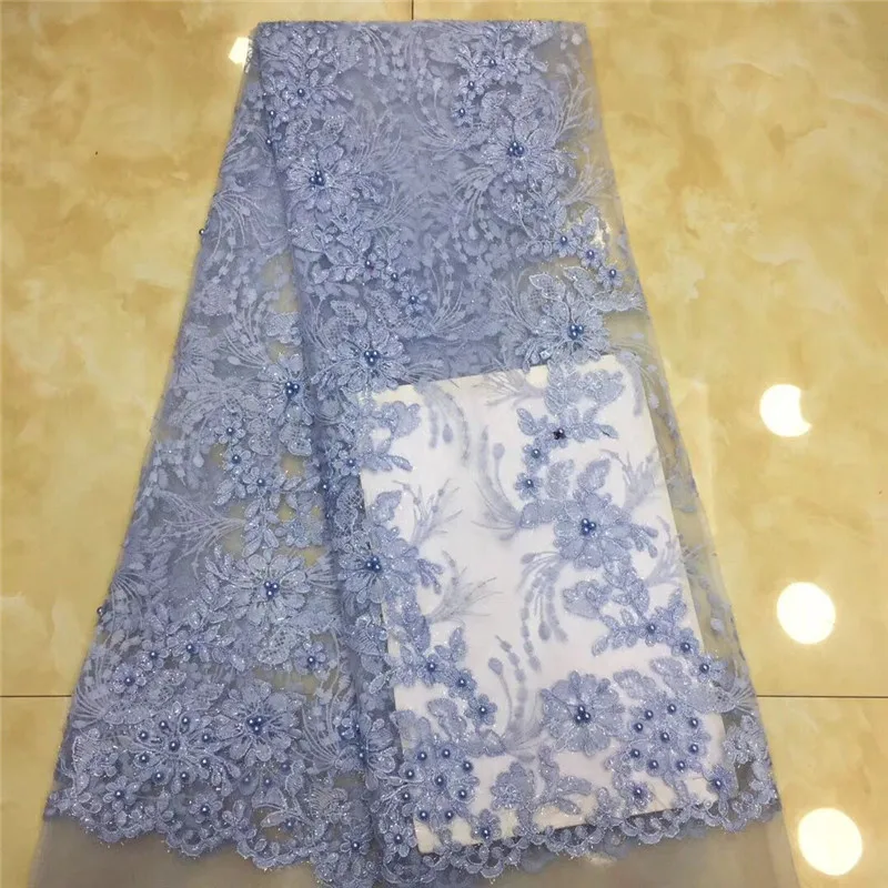 Новинка 2019 расшитое блестками Сетчатое кружевное полотно африканская