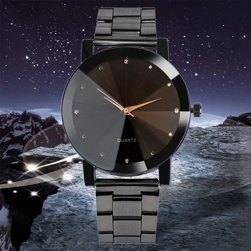 Минимализм для отдыха женские часы ремешок из нержавеющей стали креативные