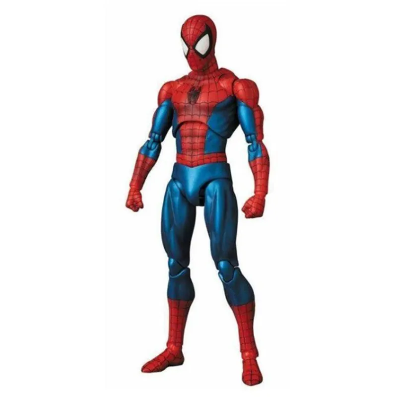 Лига Справедливости DC The Amazing MAFEX 075 Человек паук ПВХ подвижная Коллекционная
