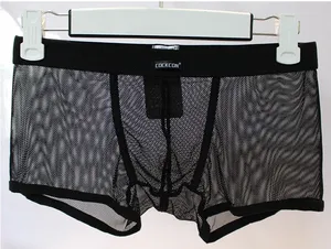 Лидер продаж! 1 шт., брендовые прозрачные сексуальные ультратонкие прозрачные трусы cockcon с низкой посадкой, нижнее белье для геев