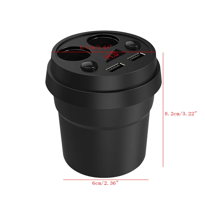 BGEKTOTH 3.1A/80W Двойной Переходник USB для зарядки в машине с 2 гнездами Разветвитель Прикуривателя