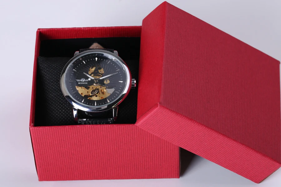 Часы наручные Winner 2018 мужские автоматические роскошные брендовые прозрачные