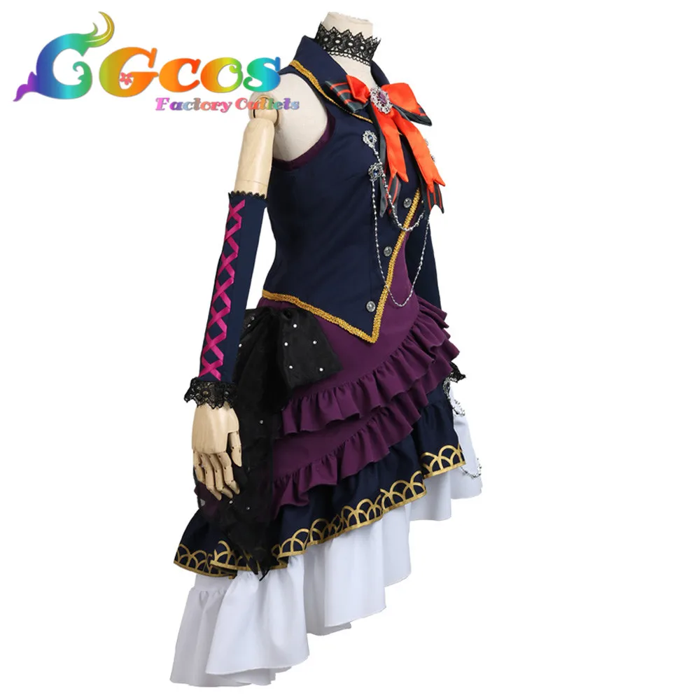CGCOS Бесплатная доставка костюм для косплея Bang Dream! Черный крик Roselia Imai Lisa Хэллоуина