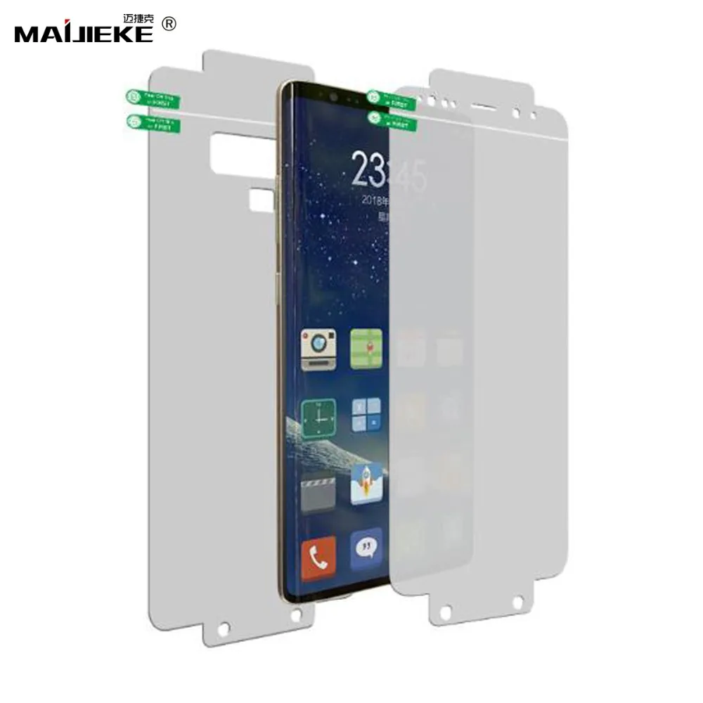 Мягкая Гидрогелевая Передняя и задняя пленка для Samsung Galaxy note 10 plus S10 Plus + S9 S8 S10e A70 A50