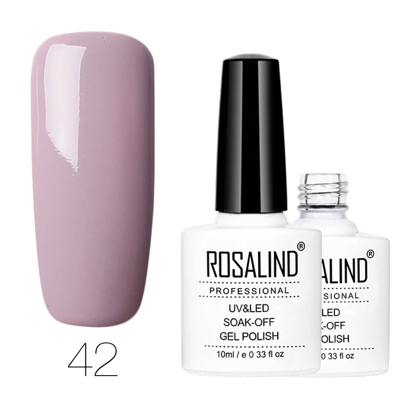 RD42 Гель ROSALIND 1, 10 мл,, чистый цвет, серия, Гель-лак для ногтей, повседневный Гель-лак, УФ светодиодный, для маникюра, для наращивания ногтей - Цвет: RD42