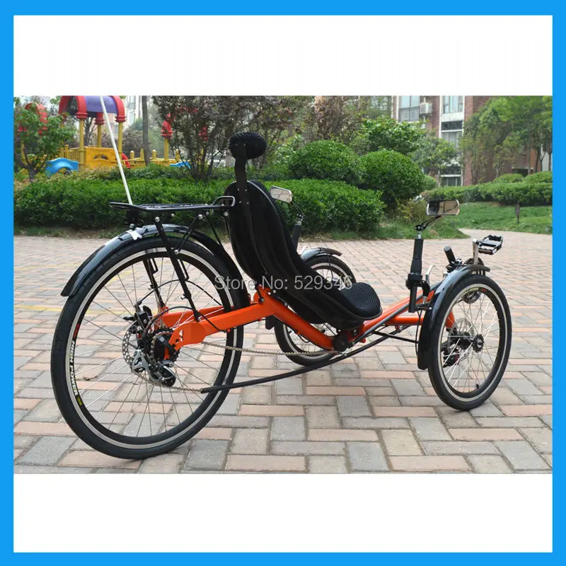 3 колеса лежачие трицикл с стекловолокна место | Спорт и развлечения