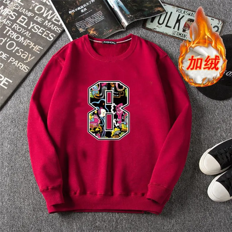 Мужские толстовки пальто из хлопка с длинным рукавом флис унисекс принтом