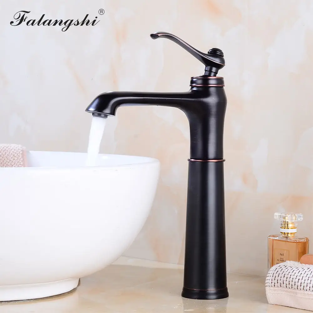 Black Basin Faucets Sink Mixer Hot and Cold Single Handle Bathroom Vessel Tap Wash Deck Mount WB1046 | Обустройство дома