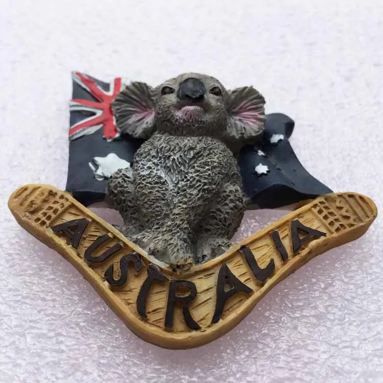 Австралийская Милая наклейка на холодильник Koala креативный ландшафт магниты
