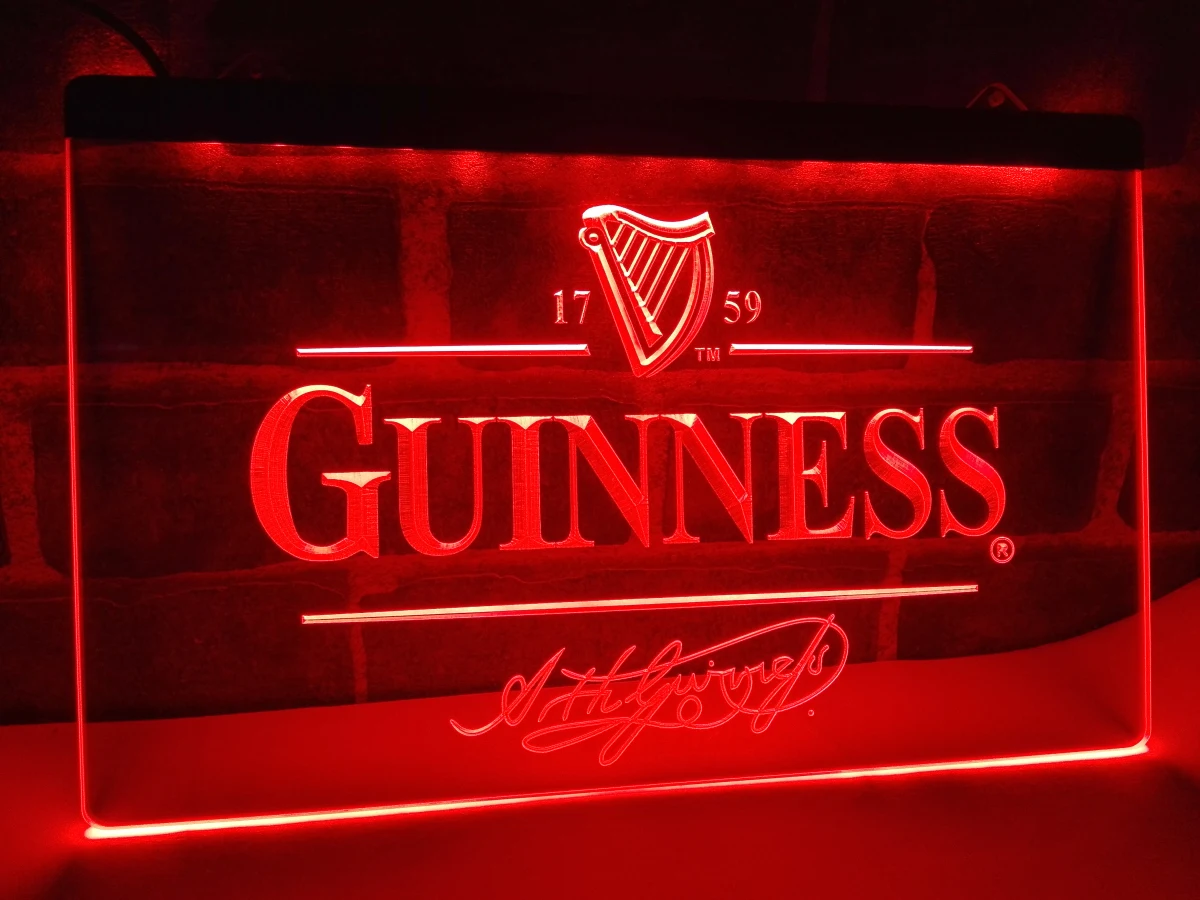 LE057- Guinness Alec Arth пивной бар светильник Sign home decor crafts | Дом и сад