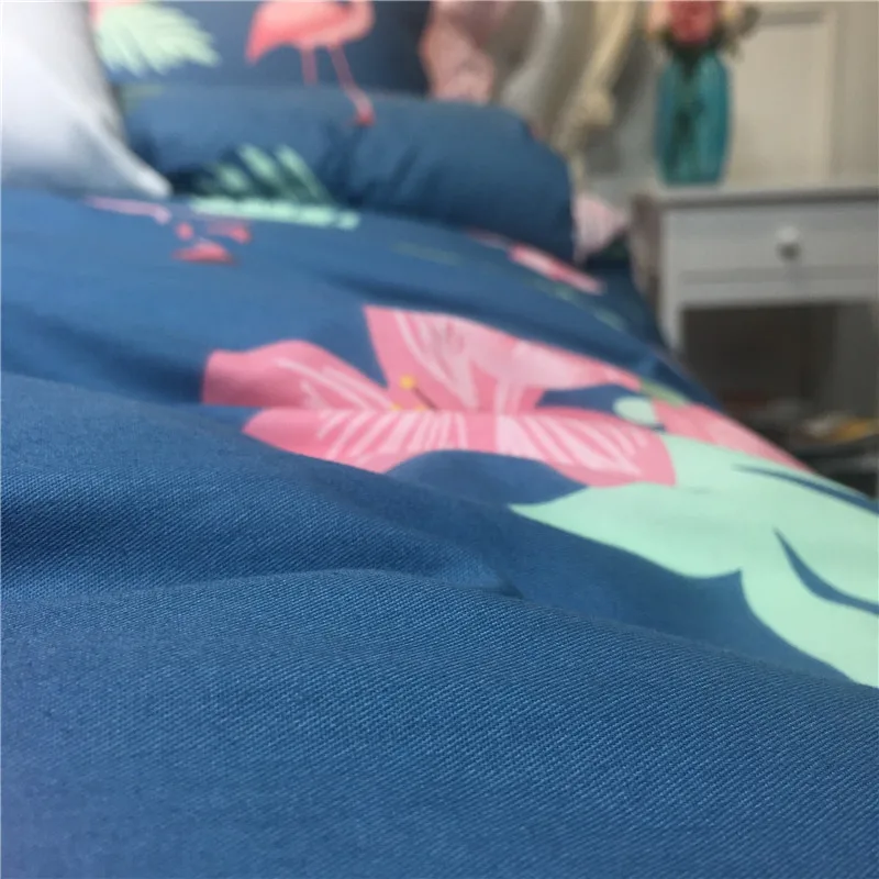 Горячая Распродажа Фламинго С Постельное белье 100% хлопок 3/4 шт. Твин/Queen/King size