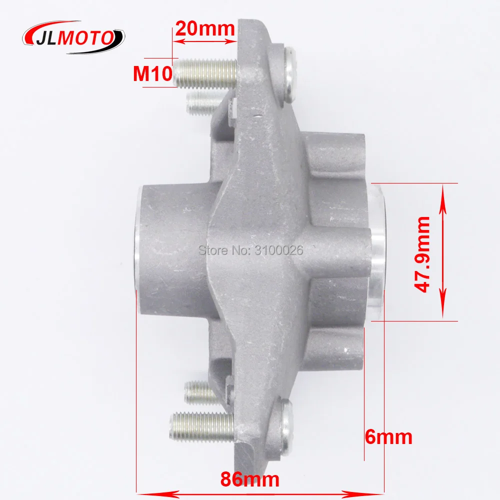 M10 156mmX4 ступица переднего колеса подходит для Motoland 250S YAMAHA RAPTOR ATV YFM 250 350 3GD 25111 20 00 QUAD